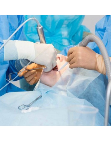 Surgery of  third molar semi-erupted