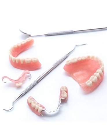 Dental prosthesis (dental hairpiece)