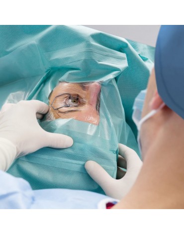 Penetrating corneal transplant (each eye)
