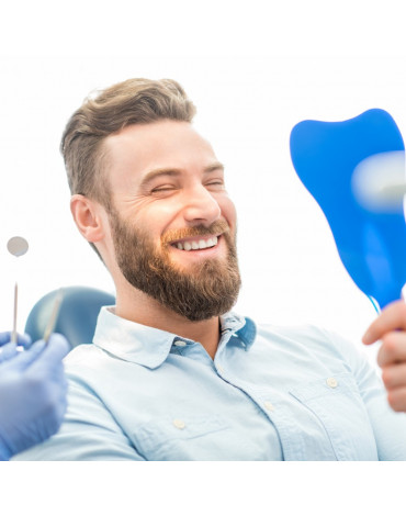 Dental prophylaxis and fluoride application (fluoride dental cleaning)